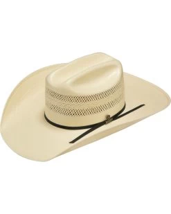 Ariat Men's 20X Natural Straw Vented Crown Cowboy Hat