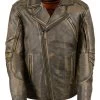 Milwaukee Leather Men's Triple Stitch Extra Long Biker Jacket 1 Milwaukee Leather Men's Triple Stitch Extra Long Biker Jacket -Western Fashion 2000235962 908 P1