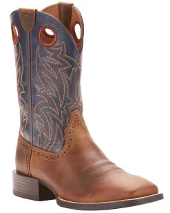 Ariat Men's Sidebet Western Performance Boots - Broad Square Toe 