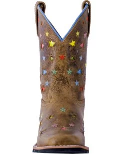 Dan Post Girls' Starlett Leather Boots - Square Toe  -Western Fashion 2000244031 200 FT
