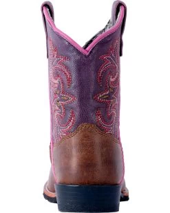 Dan Post Toddler Girls' Tryke Leather Boots - Square Toe  -Western Fashion 2000244303 295 BK