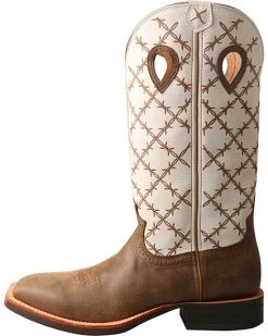Twisted X Men's 14" Ruff Stock Boots - Broad Square Toe -Western Fashion 2000244621 200 LT
