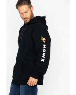 Hawx Men's Logo Sleeve Hooded Work Sweatshirt  -Western Fashion 2000250106 001 P4
