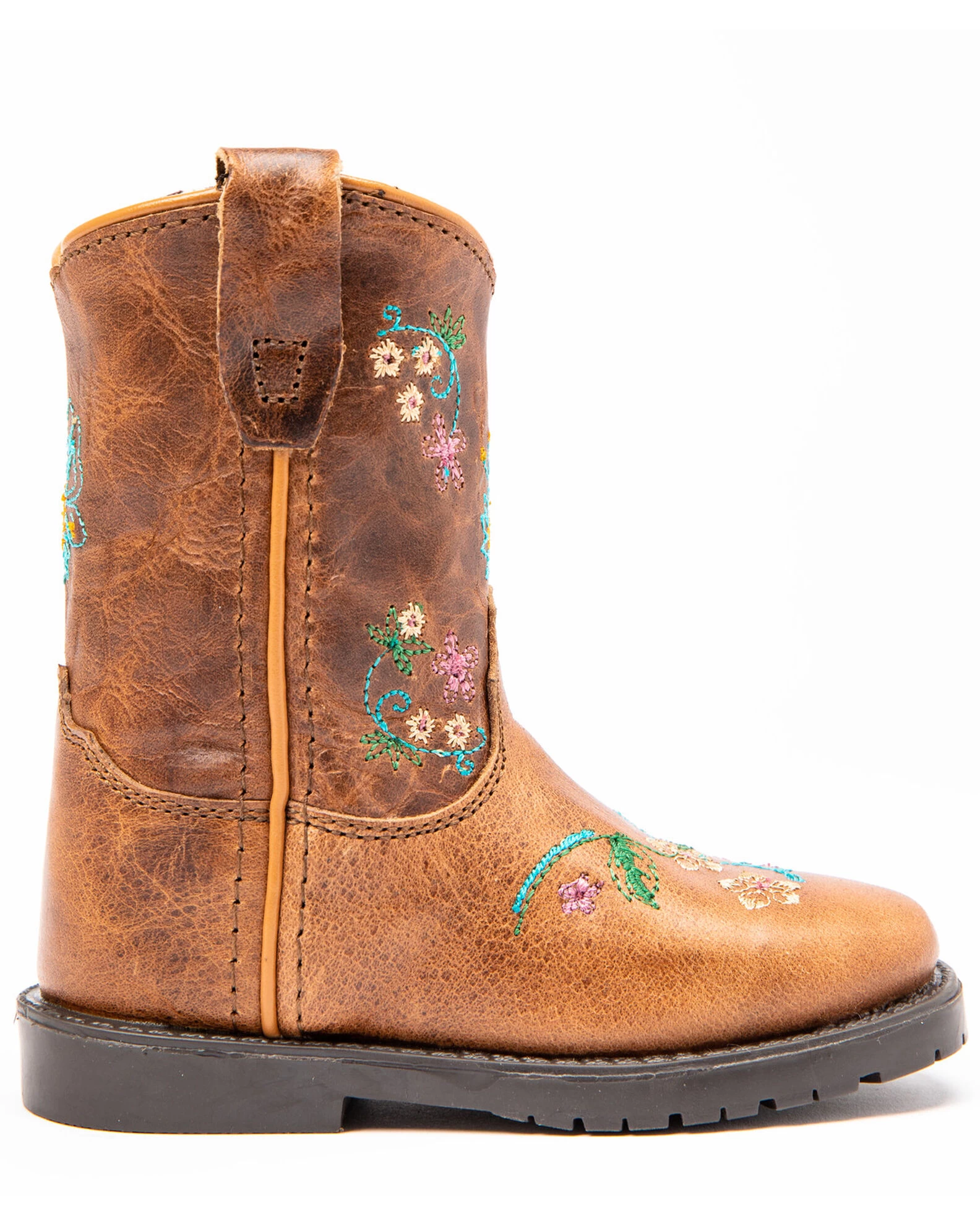 Shyanne Toddler Girls' Floral Western Boots - Square Toe 4 Shyanne Toddler Girls' Floral Western Boots - Square Toe - Image 2