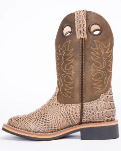 Cody James Little Boys' Gator Print Western Boots - Broad Square Toe -Western Fashion 2000253467 200 P3