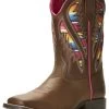 Ariat Girls' VentTEK Quickdraw Serape Western Boots - Broad Square Toe -Western Fashion 2000258944 200 P1