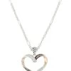 Montana Silversmiths Women's Facets Of Love Rose Gold Heart Necklace -Western Fashion 2000270015 040 P1