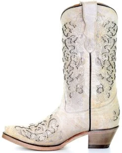 Corral Girls' Glitter Inlay Boots - Snip Toe -Western Fashion 2000276657 100 P3