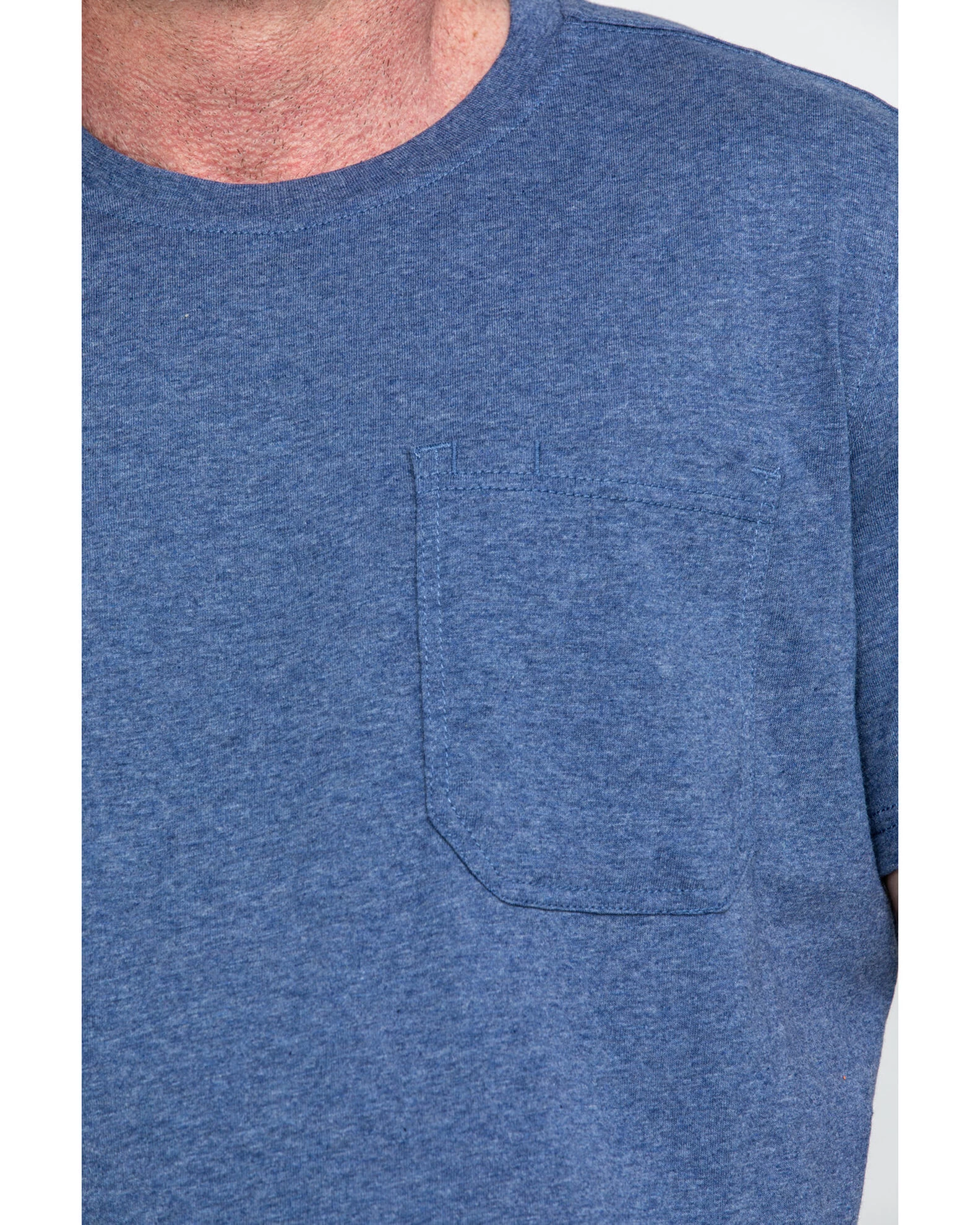 Hawx Men's Pocket Crew Short Sleeve Work T-Shirt - Tall 6 Hawx Men's Pocket Crew Short Sleeve Work T-Shirt - Tall - Image 4