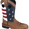 Smoky Mountain Boys' Stars And Stripes Western Boots - Square Toe -Western Fashion 2000276778 230 P1