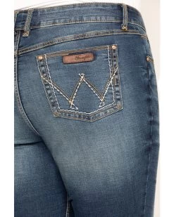 Wrangler Retro Women's Dark Mae Bootcut Jeans - Plus -Western Fashion 2000281031 400 P4