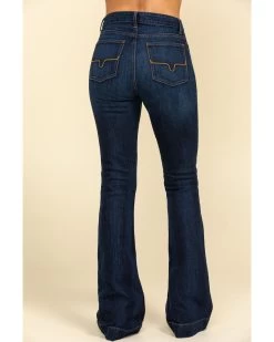 Kimes Ranch Women's Dark Wash Jennifer High Rise Wide Flare Jeans -Western Fashion 2000284509 400 P4