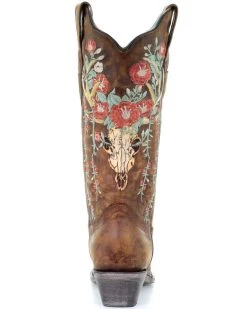 Corral Women's Deer Skull Western Boots - Snip Toe -Western Fashion 2000288047 280 P4