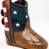 Cody James Infant Boys' Flag Poppet Western Boots - Round Toe