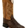 Old West Boys' Gator Print Western Boots - Broad Square Toe -Western Fashion 2000291914 200 P1