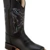 Old West Boys' Shaft Embroidery Western Boots - Broad Square Toe -Western Fashion 2000291956 001 P1