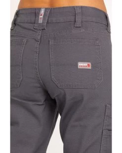 Ariat Women's FR Duralight Stretch Canvas Straight Leg Pants -Western Fashion 2000294420 020 P4