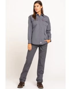 Ariat Women's FR Duralight Stretch Canvas Straight Leg Pants -Western Fashion 2000294420 020 P6