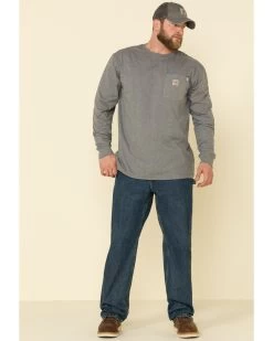 Carhartt Men's M-FR Midweight Signature Logo Long Sleeve Work Shirt 9 Carhartt Men's M-FR Midweight Signature Logo Long Sleeve Work Shirt -Western Fashion 2000294465 020 P3