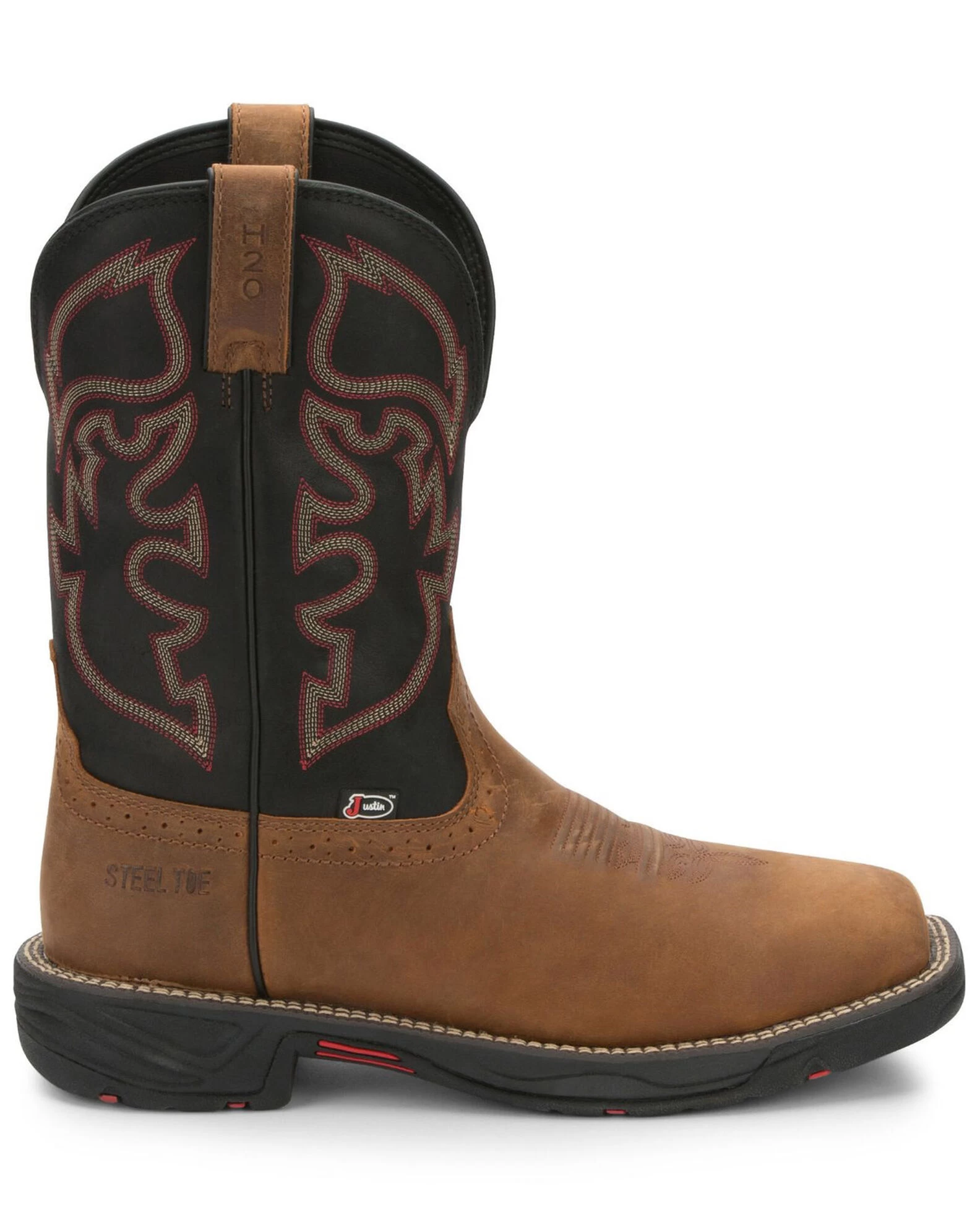 Justin Men's Stampede Rush Western Work Boots - Composite Toe 4 Justin Men's Stampede Rush Western Work Boots - Composite Toe - Image 2