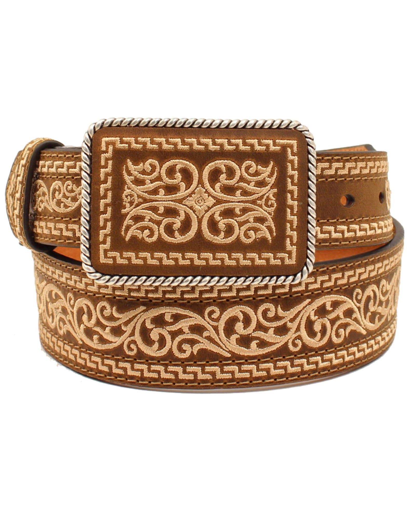 Nocona Men's Tapered Plate Western Belt 3 Nocona Men's Tapered Plate Western Belt