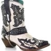 Corral Women's White Studs Western Boots - Snip Toe -Western Fashion 2000322570 944 P1