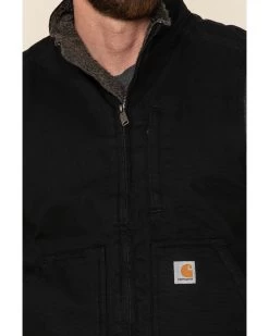 Carhartt Men's Washed Duck Sherpa Lined Mock Neck Work Vest 10 Carhartt Men's Washed Duck Sherpa Lined Mock Neck Work Vest -Western Fashion 2000323105 001 P4