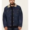 Cinch Men's FR Stretch Denim Sherpa Lined Trucker Work Jacket  -Western Fashion 2000323815 402 P1