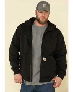 Carhartt Men's Rain Defender Thermal Lined Zip Hooded Work Sweatshirt