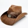 Shyanne Women's Brown Shane Raffia Straw Western Hat