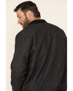 Moonshine Spirit Men's Steal Bomber Sherpa-Lined Jacket  -Western Fashion 2000325382 001 P4