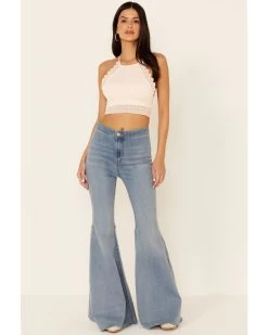 Fornia Women's Caged Back High Neck Crochet Bralette Tank Top -Western Fashion 2000327078 681 P4