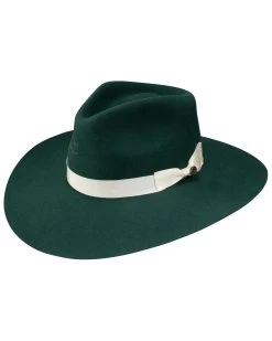 RESISTOL Charlie 1 Horse Women's Green Highway Western Wool Hat 
