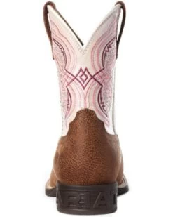 Ariat Girls' Double Kicker Western Boots - Broad Square Toe -Western Fashion 2000331670 280 P3