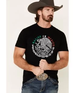 Cody James Men's Black Born In Mexico Graphic T-Shirt  -Western Fashion 2000332445 001 P4