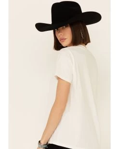 Wrangler Modern Women's Vintage Peace Sign Logo Graphic Tee  -Western Fashion 2000332477 103 P5