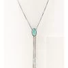 Prime Time Women's Turquoise Stone Bolo Necklace -Western Fashion 2000334008 040 P1