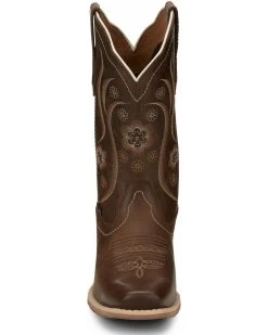 Justin Women's Jesse Brown Western Boots - Square Toe -Western Fashion 2000335066 200 P5