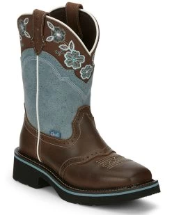 Justin Women's Starlina Western Boots - Broad Square Toe