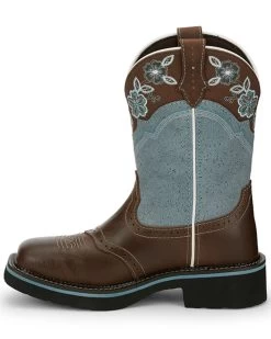 Justin Women's Starlina Western Boots - Broad Square Toe -Western Fashion 2000335074 200 P3