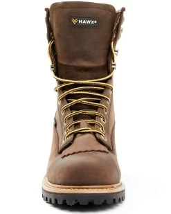 Hawx Men's 8" Waterproof Logger Boots - Steel Toe -Western Fashion 2000335845 201 P4