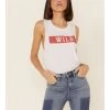 Wondery Women's Wild Bar Graphic Muscle Tank Top  -Western Fashion 2000336327 100 P1
