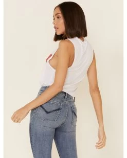 Wondery Women's Wild Bar Graphic Muscle Tank Top  -Western Fashion 2000336327 100 P5