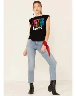 Shyanne Women's Fringe With Benefits Graphic Muscle Tee 8 Shyanne Women's Fringe With Benefits Graphic Muscle Tee -Western Fashion 2000338218 001 P2