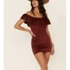 Shyanne Women's Off-Shoulder Faux Suede Dress -Western Fashion 2000338232 240 P1