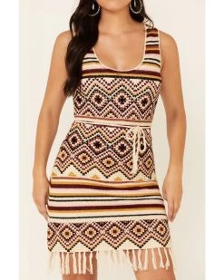 Idyllwind Women's Chilli Havana Nights Crochet Fringe Dress 8 Idyllwind Women's Chilli Havana Nights Crochet Fringe Dress -Western Fashion 2000338282 641 P3