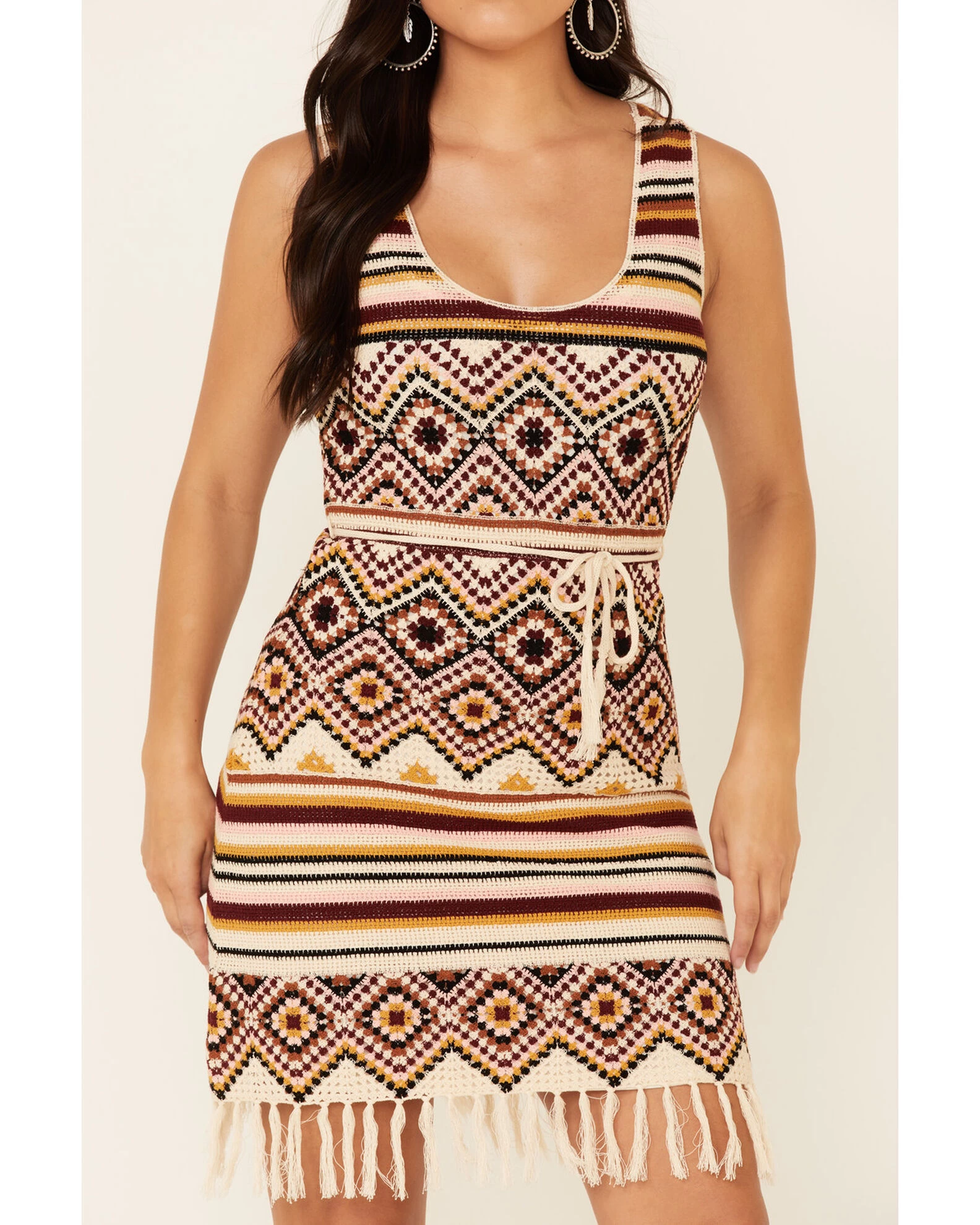 Idyllwind Women's Chilli Havana Nights Crochet Fringe Dress 5 Idyllwind Women's Chilli Havana Nights Crochet Fringe Dress - Image 3