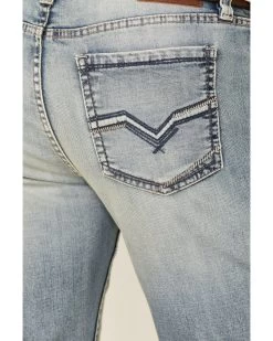 Moonshine Spirit Men's Wild West Light Wash Stretch Stackable Straight Jeans  -Western Fashion 2000338828 400 P4