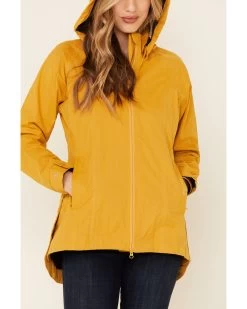 Outback Trading Co. Women's Solid Mustard Brookside Hooded Zip-Front Rain Jacket  -Western Fashion 2000338849 702 P3