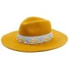 Shyanne Women's Spaced Stone Jacquard Wool Felt Western Fedora Hat  -Western Fashion 2000339992 702 P1